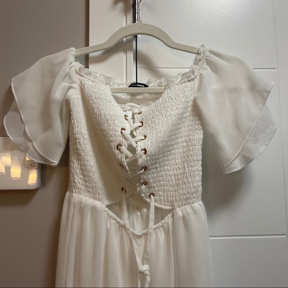 Cream Fashion Nova jumpsuit sz xs - Picture 3 of 6